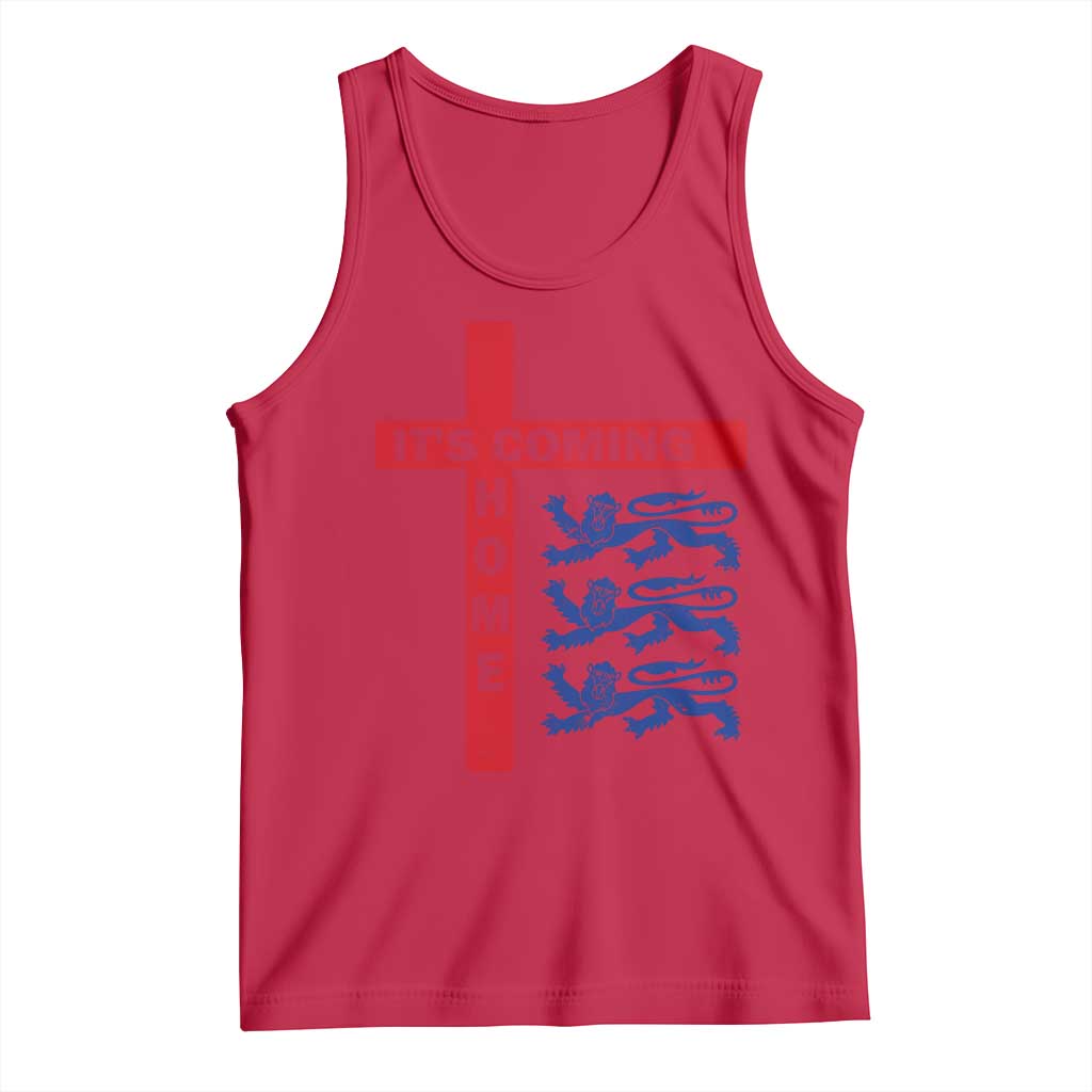It Is Coming Home England Football Tank Top St George Cross Three Lions