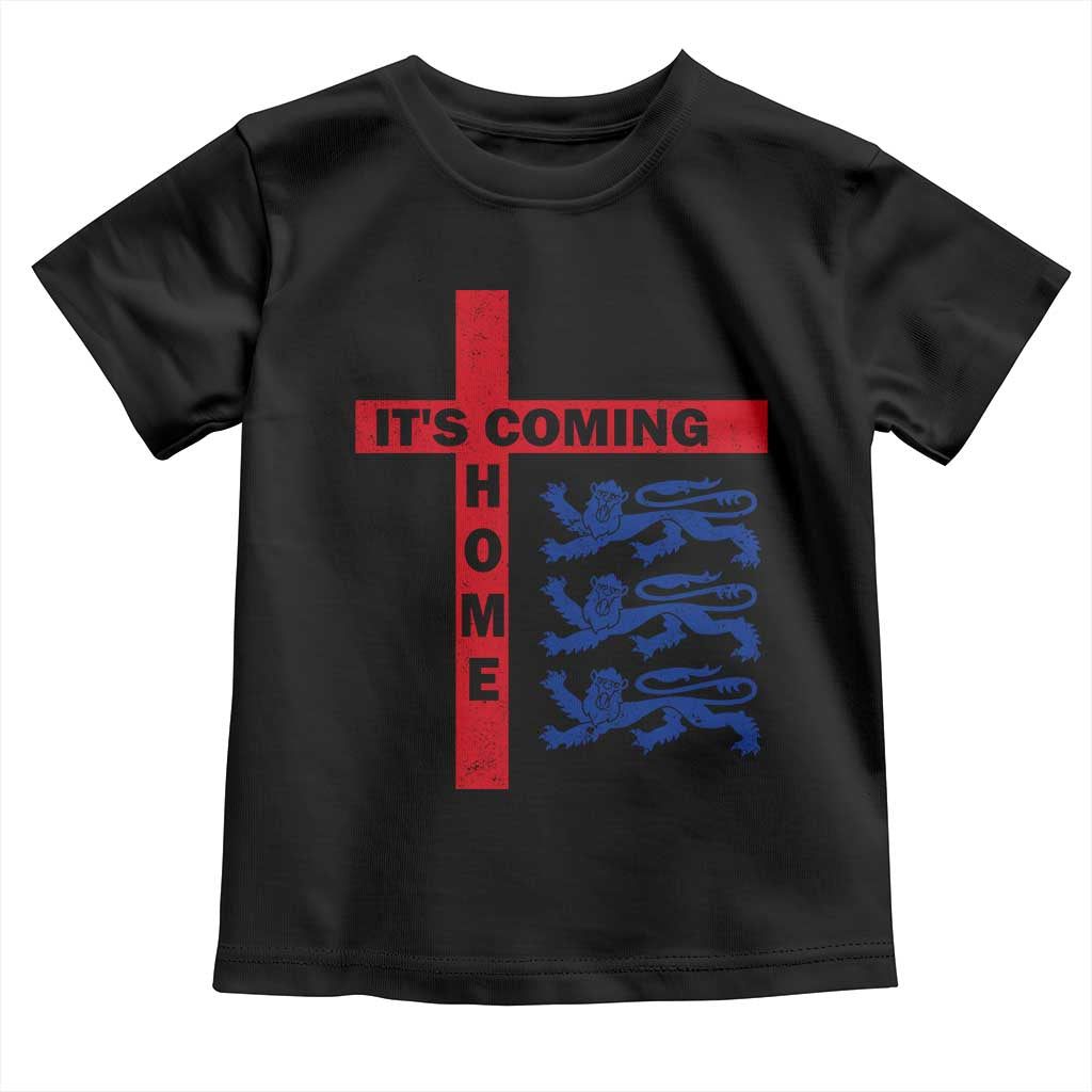 It Is Coming Home England Football Toddler T Shirt St George Cross Three Lions