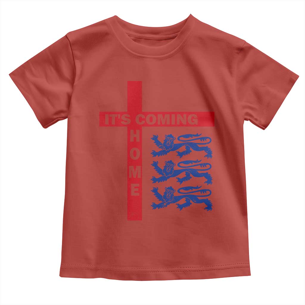 It Is Coming Home England Football Toddler T Shirt St George Cross Three Lions