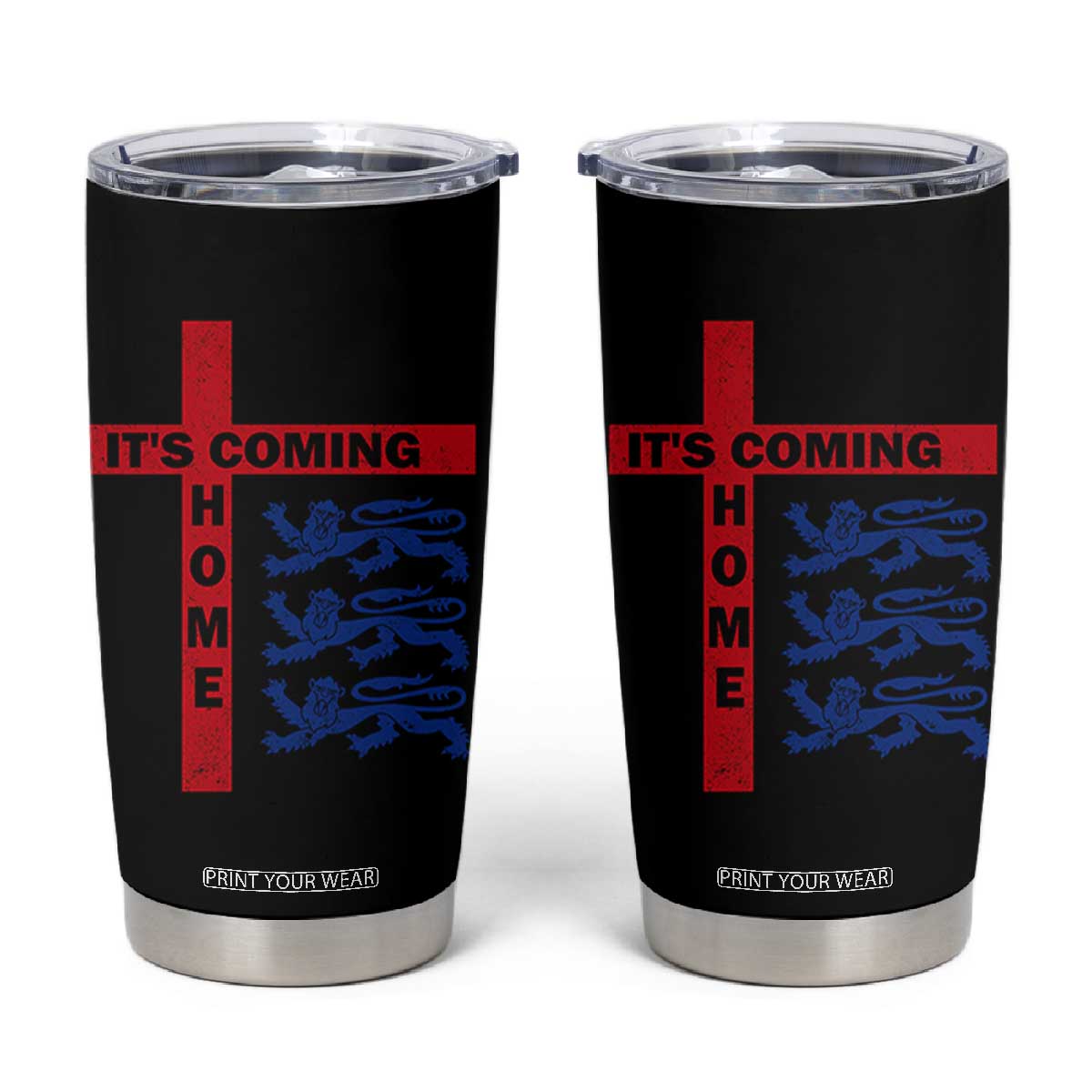 It Is Coming Home England Football Tumbler Cup St George Cross Three Lions