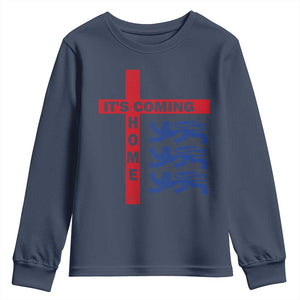 It Is Coming Home England Football Youth Sweatshirt St George Cross Three Lions