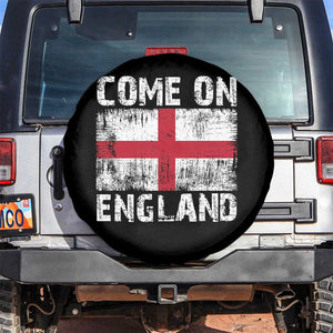 Come On England Spare Tire Cover Vintage St George Cross Flag Football Fan