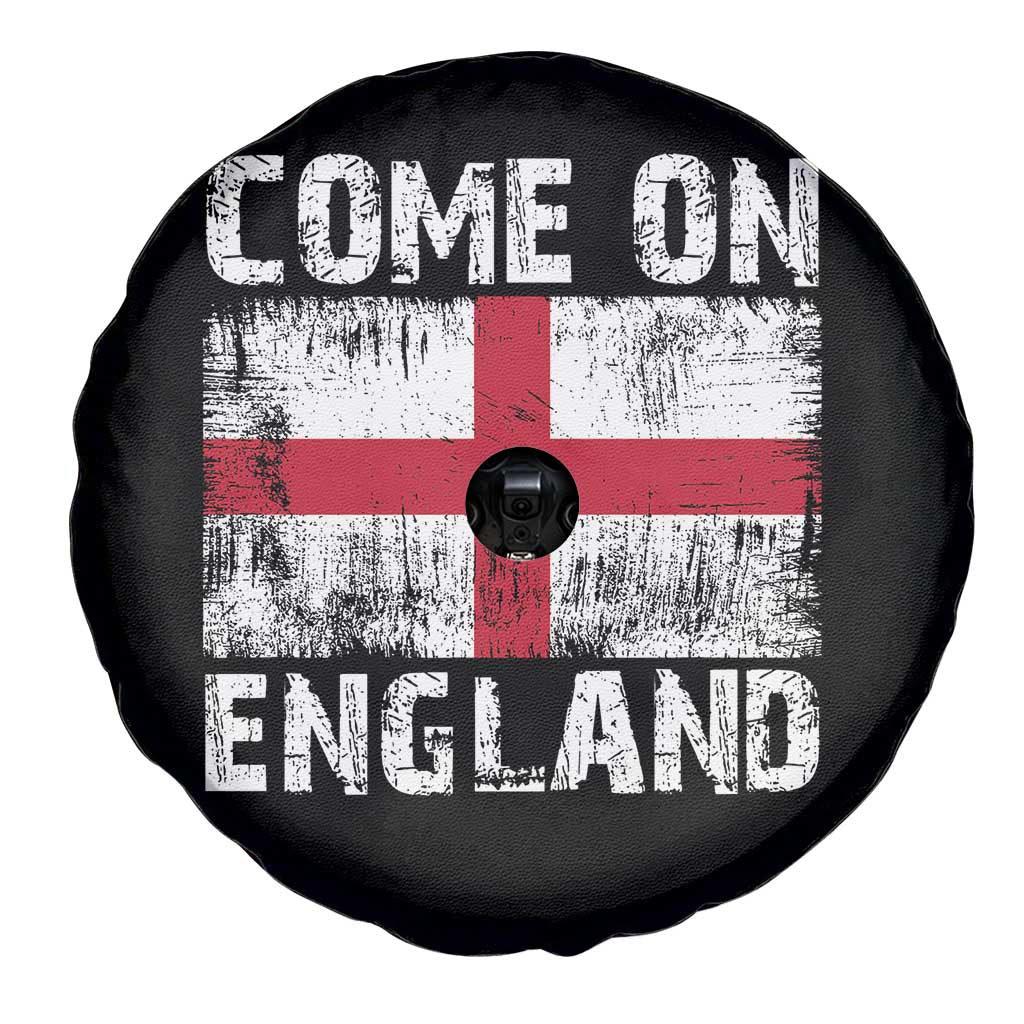 Come On England Spare Tire Cover Vintage St George Cross Flag Football Fan