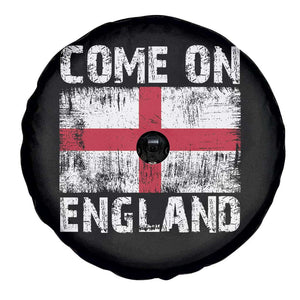 Come On England Spare Tire Cover Vintage St George Cross Flag Football Fan