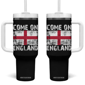 Come On England Tumbler With Handle Vintage St George Cross Flag Football Fan