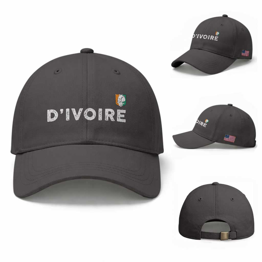 Côte D Ivoire Baseball Cap Ivory Coast Crest Football Elephant Family Matching