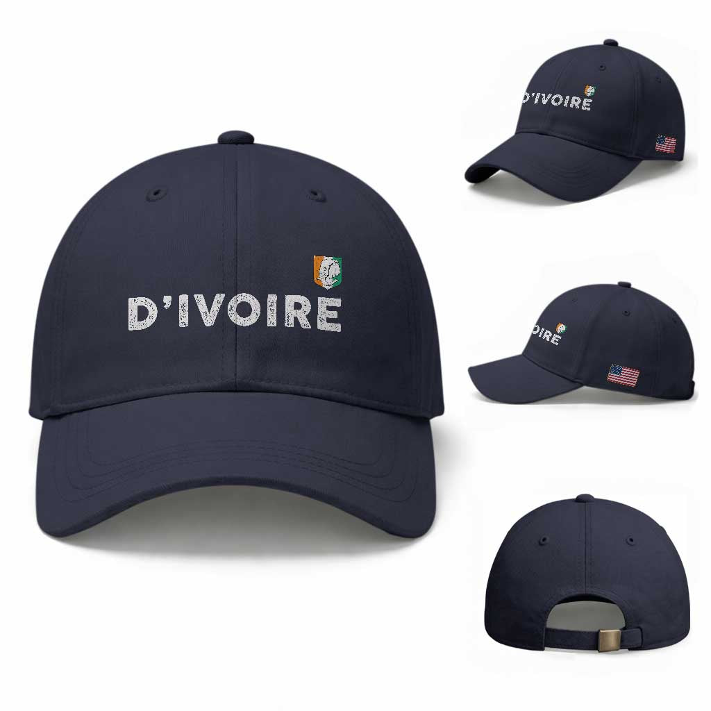 Côte D Ivoire Baseball Cap Ivory Coast Crest Football Elephant Family Matching