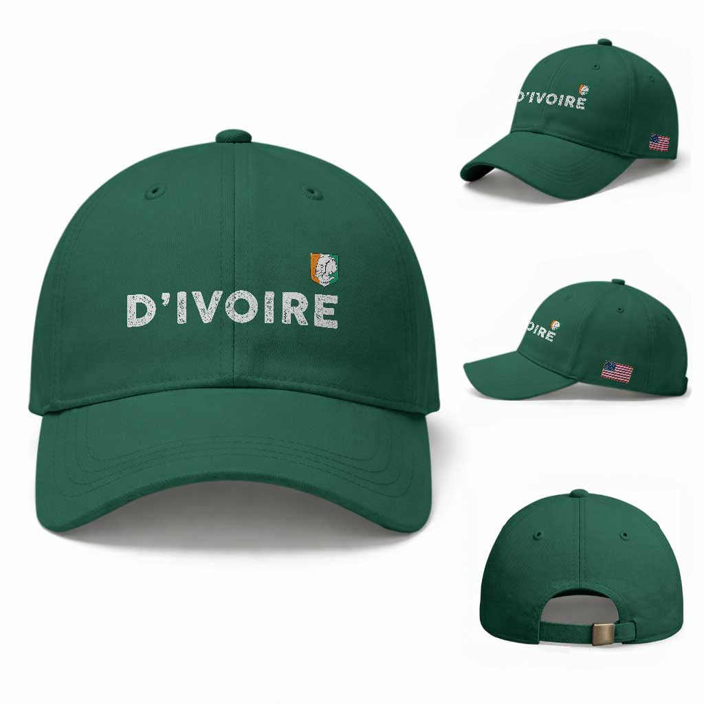 Côte D Ivoire Baseball Cap Ivory Coast Crest Football Elephant Family Matching