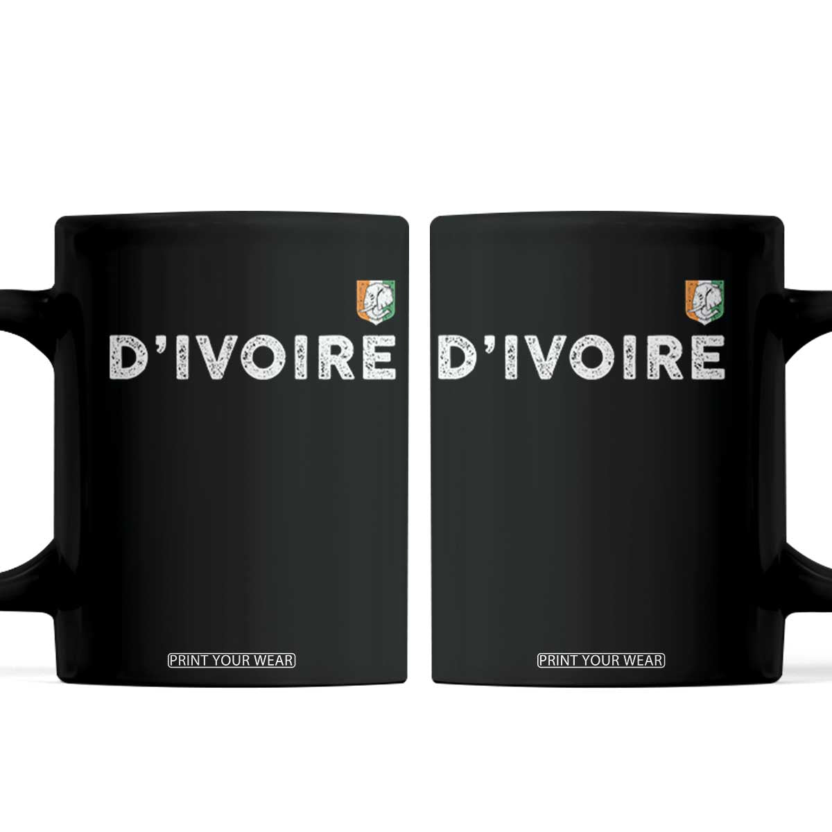 Côte D Ivoire Coffee Mug Ivory Coast Crest Football Elephant Family Matching