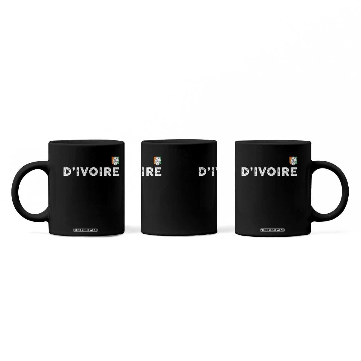 Côte D Ivoire Coffee Mug Ivory Coast Crest Football Elephant Family Matching