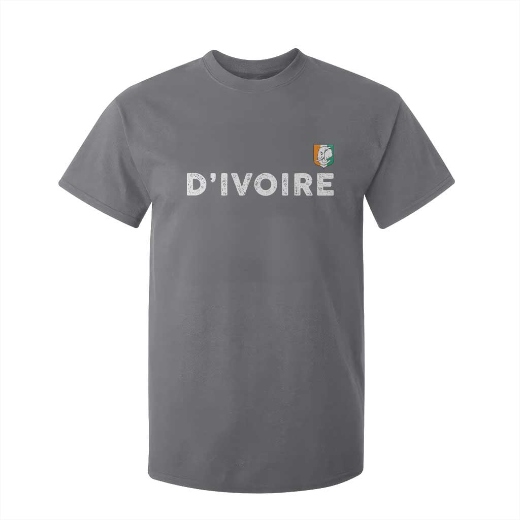 Côte D Ivoire T Shirt For Kid Ivory Coast Crest Football Elephant Family Matching