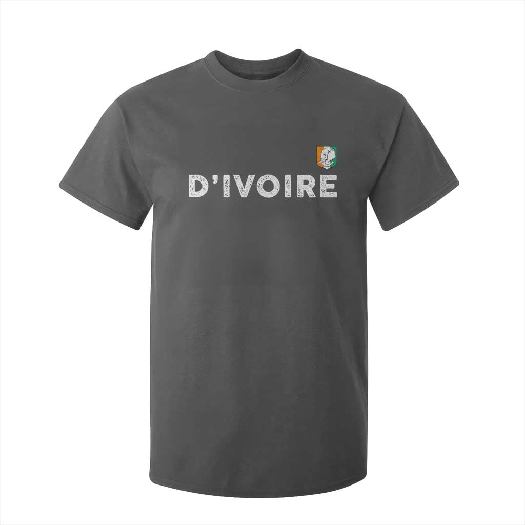 Côte D Ivoire T Shirt For Kid Ivory Coast Crest Football Elephant Family Matching