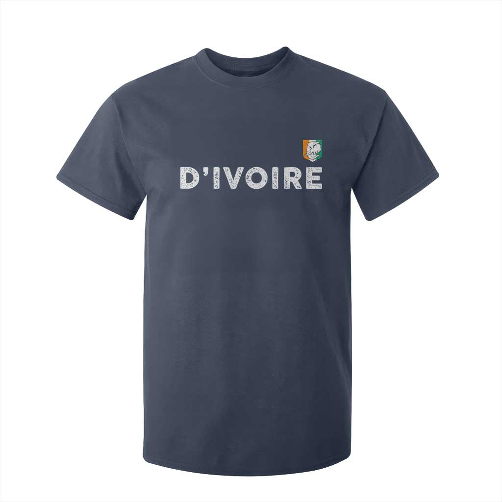 Côte D Ivoire T Shirt For Kid Ivory Coast Crest Football Elephant Family Matching