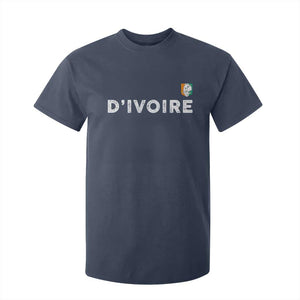 Côte D Ivoire T Shirt For Kid Ivory Coast Crest Football Elephant Family Matching