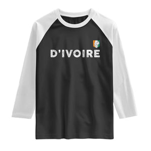 Côte D Ivoire Raglan Shirt Ivory Coast Crest Football Elephant Family Matching