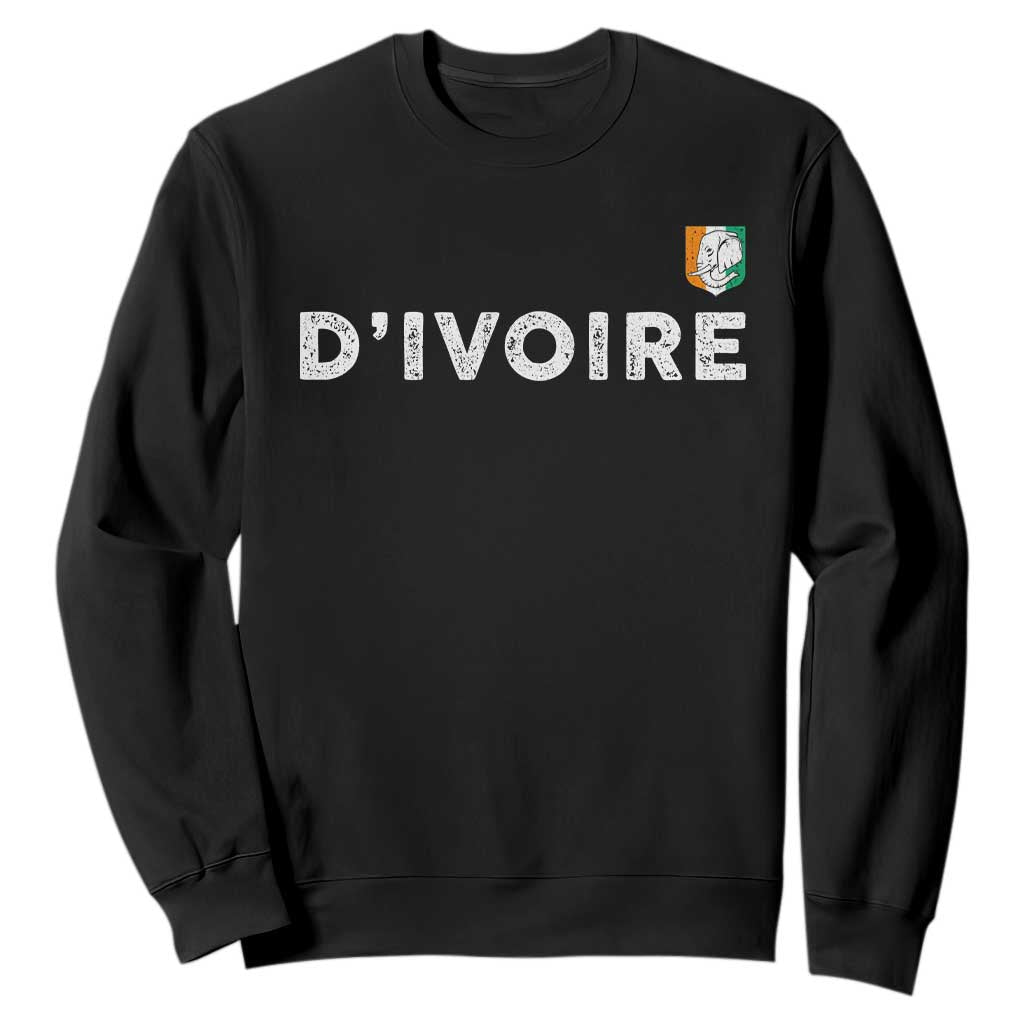 Côte D Ivoire Sweatshirt Ivory Coast Crest Football Elephant Family Matching
