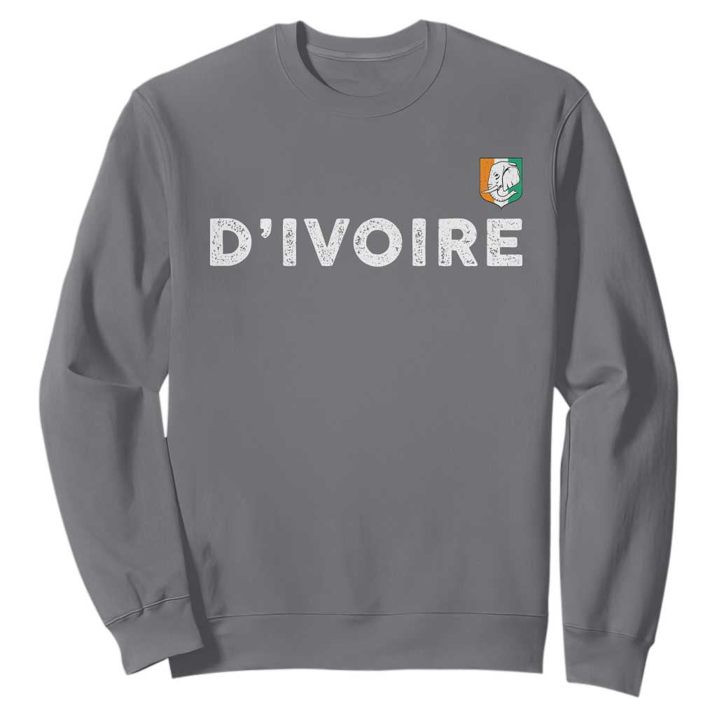 Côte D Ivoire Sweatshirt Ivory Coast Crest Football Elephant Family Matching