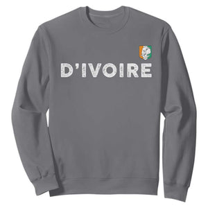 Côte D Ivoire Sweatshirt Ivory Coast Crest Football Elephant Family Matching