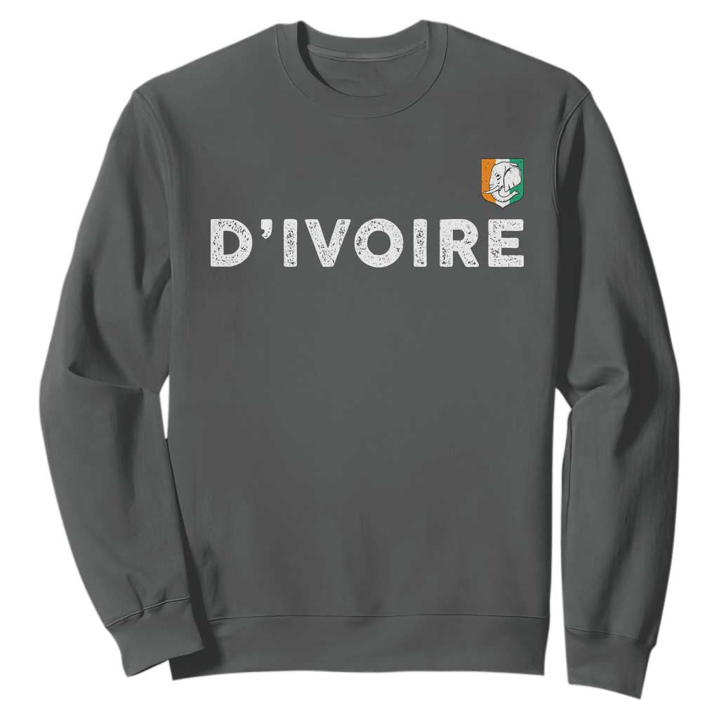 Côte D Ivoire Sweatshirt Ivory Coast Crest Football Elephant Family Matching