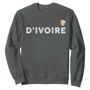 Côte D Ivoire Sweatshirt Ivory Coast Crest Football Elephant Family Matching