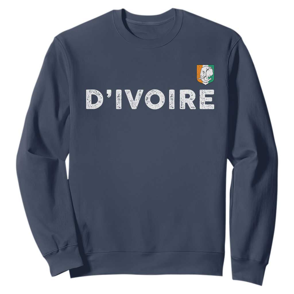 Côte D Ivoire Sweatshirt Ivory Coast Crest Football Elephant Family Matching