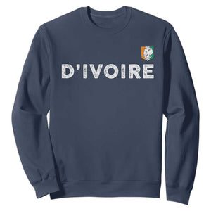 Côte D Ivoire Sweatshirt Ivory Coast Crest Football Elephant Family Matching
