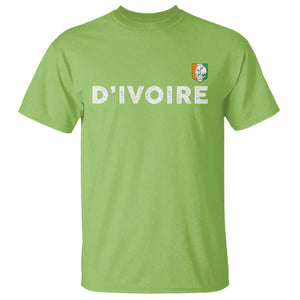 Côte D Ivoire T Shirt Ivory Coast Crest Football Elephant Family Matching