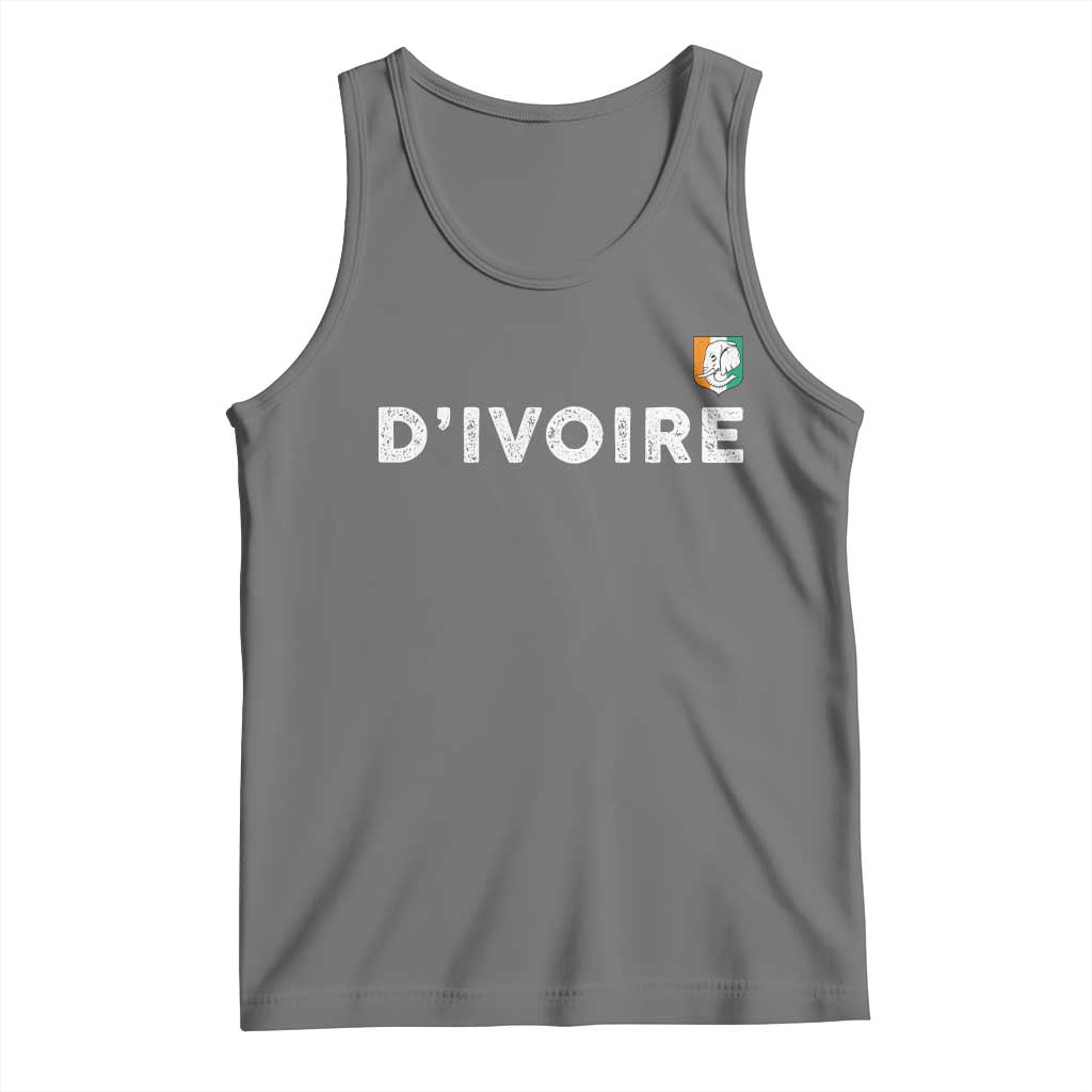 Côte D Ivoire Tank Top Ivory Coast Crest Football Elephant Family Matching