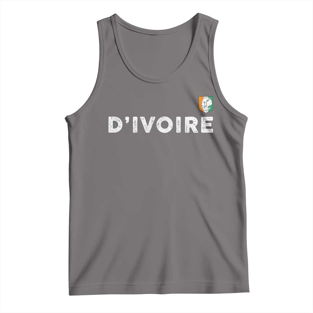 Côte D Ivoire Tank Top Ivory Coast Crest Football Elephant Family Matching