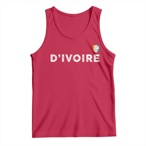 Côte D Ivoire Tank Top Ivory Coast Crest Football Elephant Family Matching