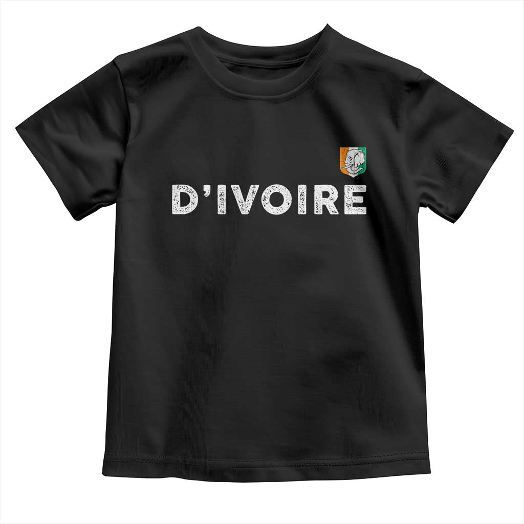 Côte D Ivoire Toddler T Shirt Ivory Coast Crest Football Elephant Family Matching