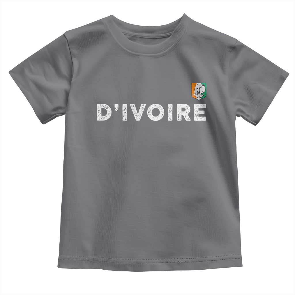 Côte D Ivoire Toddler T Shirt Ivory Coast Crest Football Elephant Family Matching