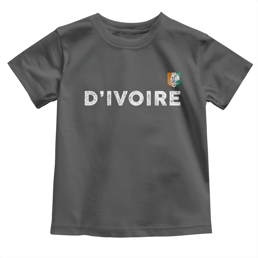 Côte D Ivoire Toddler T Shirt Ivory Coast Crest Football Elephant Family Matching