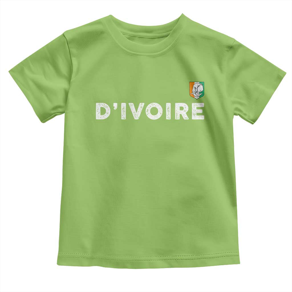 Côte D Ivoire Toddler T Shirt Ivory Coast Crest Football Elephant Family Matching