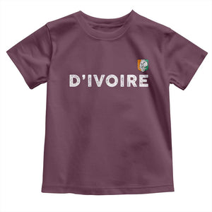 Côte D Ivoire Toddler T Shirt Ivory Coast Crest Football Elephant Family Matching