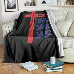 England Football St George Cross Three Lions Emblem Throw Blanket
