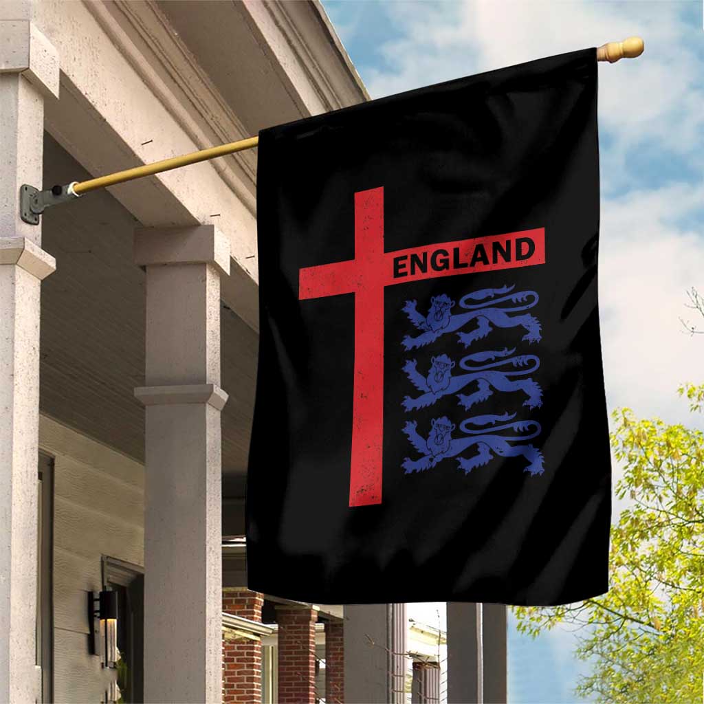 England Football St George Cross Three Lions Emblem Garden Flag