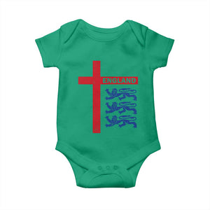England Football St George Cross Three Lions Emblem Baby Onesie