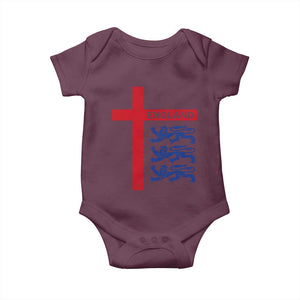 England Football St George Cross Three Lions Emblem Baby Onesie