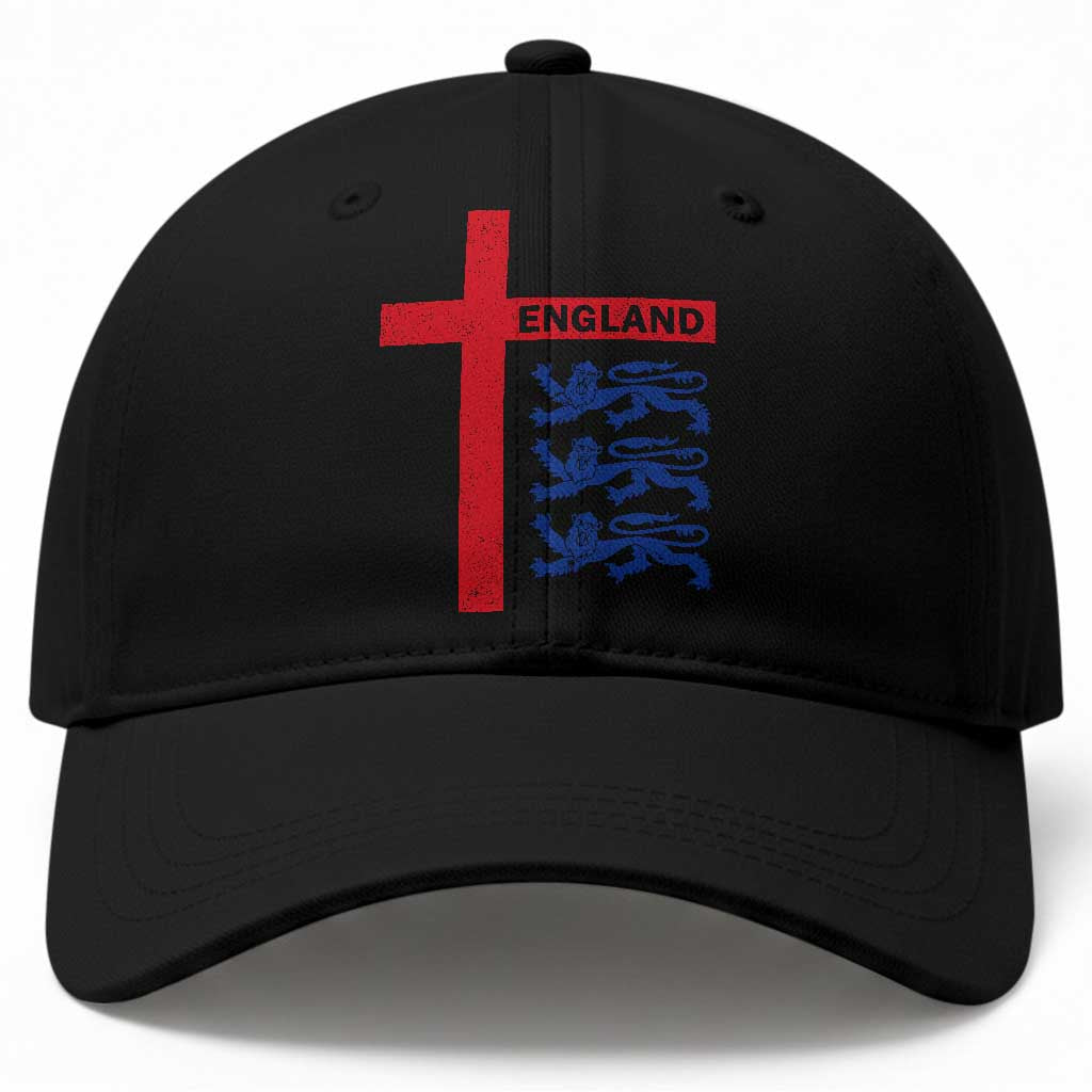 England Football St George Cross Three Lions Emblem Baseball Cap