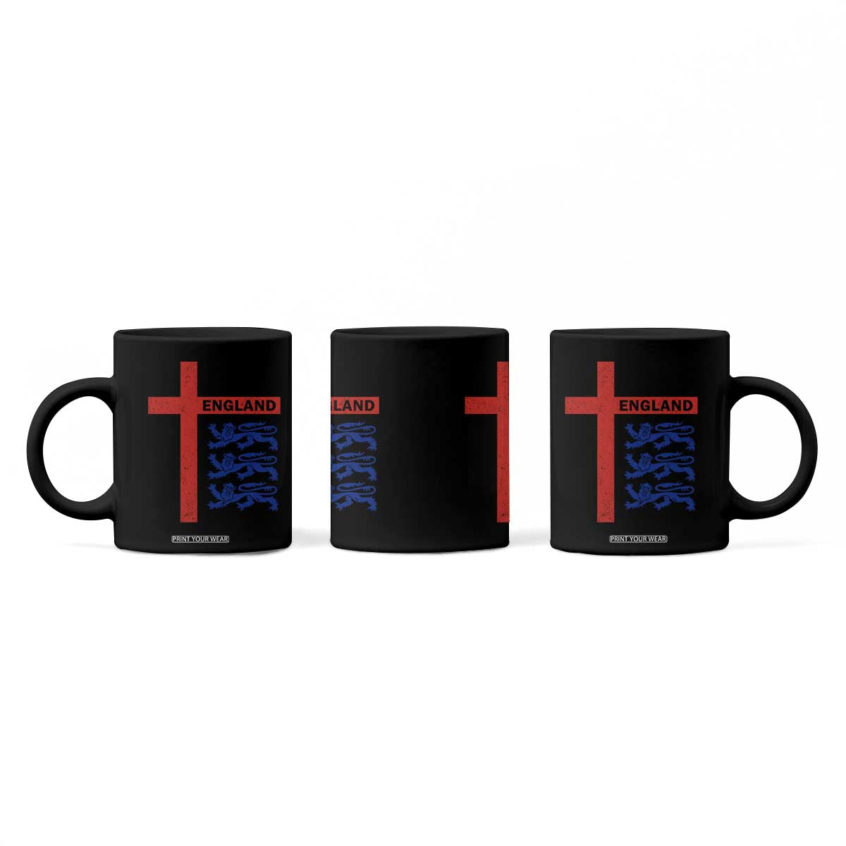 England Football St George Cross Three Lions Emblem Coffee Mug