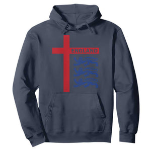 England Football St George Cross Three Lions Emblem Hoodie