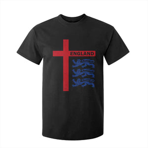England Football St George Cross Three Lions Emblem T Shirt For Kid