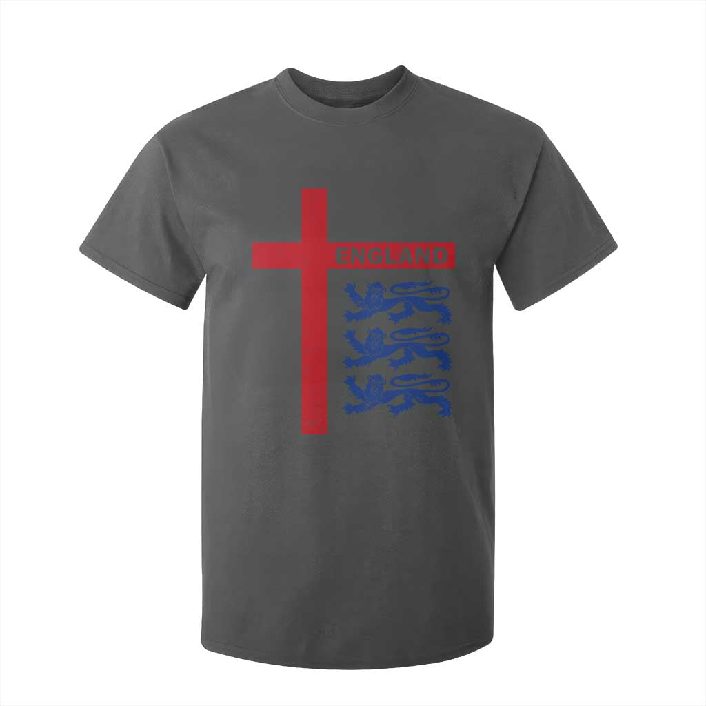 England Football St George Cross Three Lions Emblem T Shirt For Kid