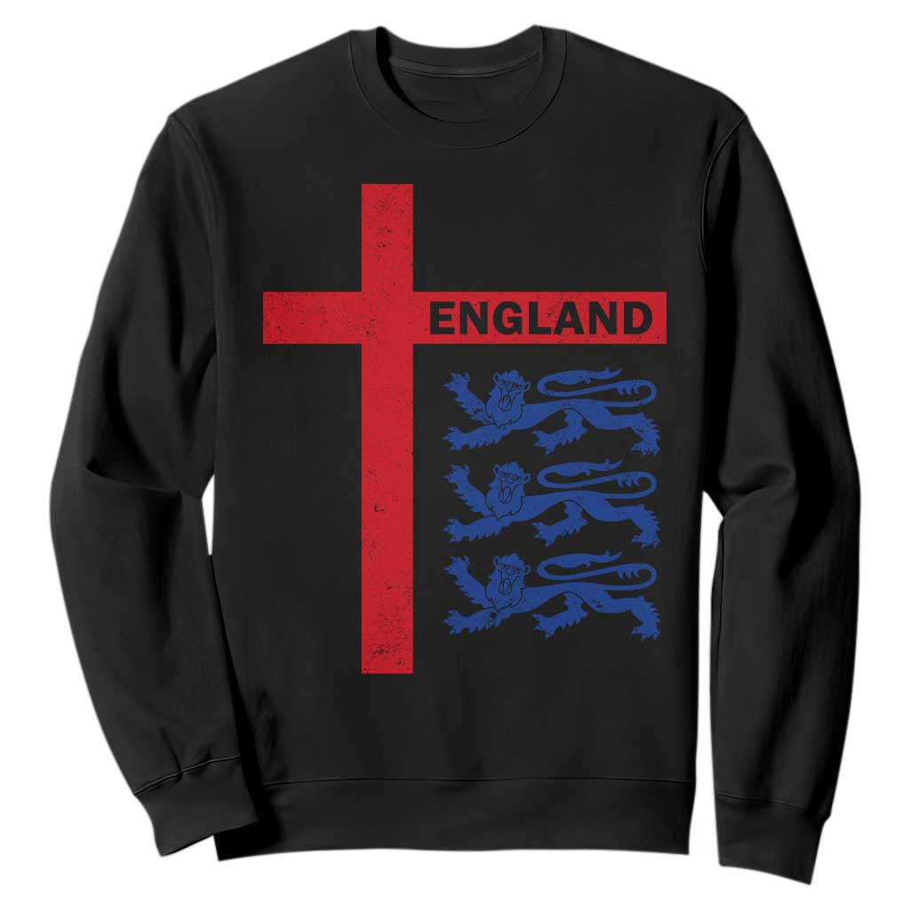 England Football St George Cross Three Lions Emblem Sweatshirt