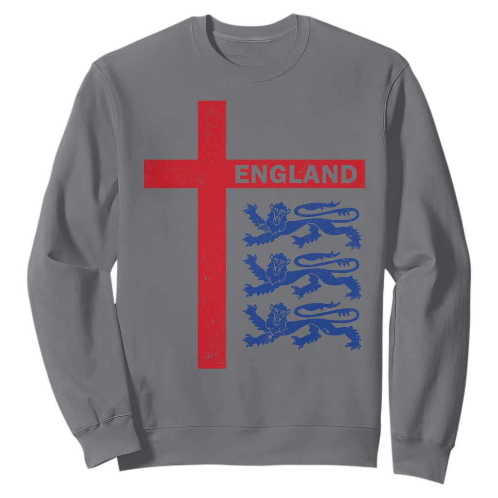 England Football St George Cross Three Lions Emblem Sweatshirt