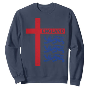 England Football St George Cross Three Lions Emblem Sweatshirt