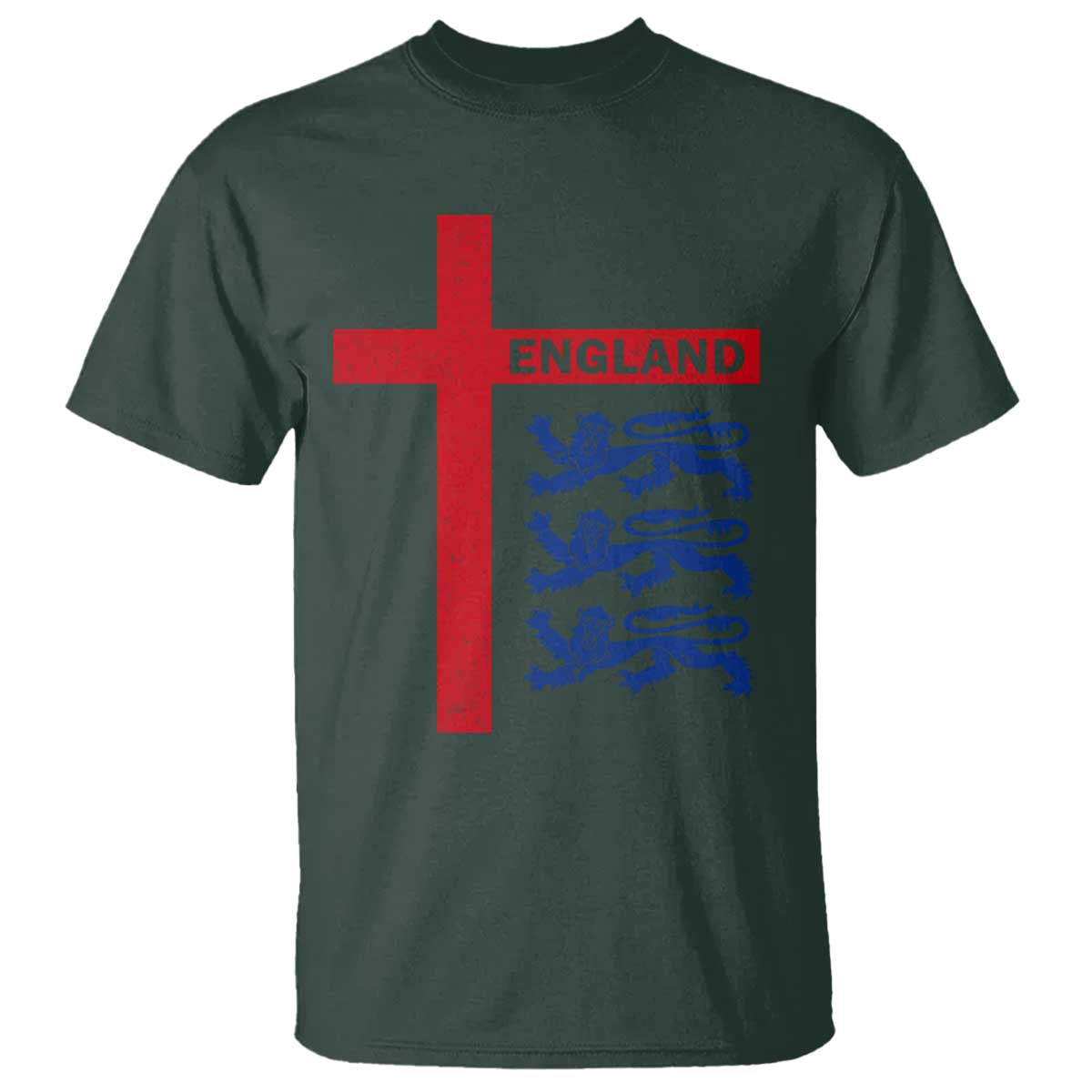 England Football St George Cross Three Lions Emblem T Shirt