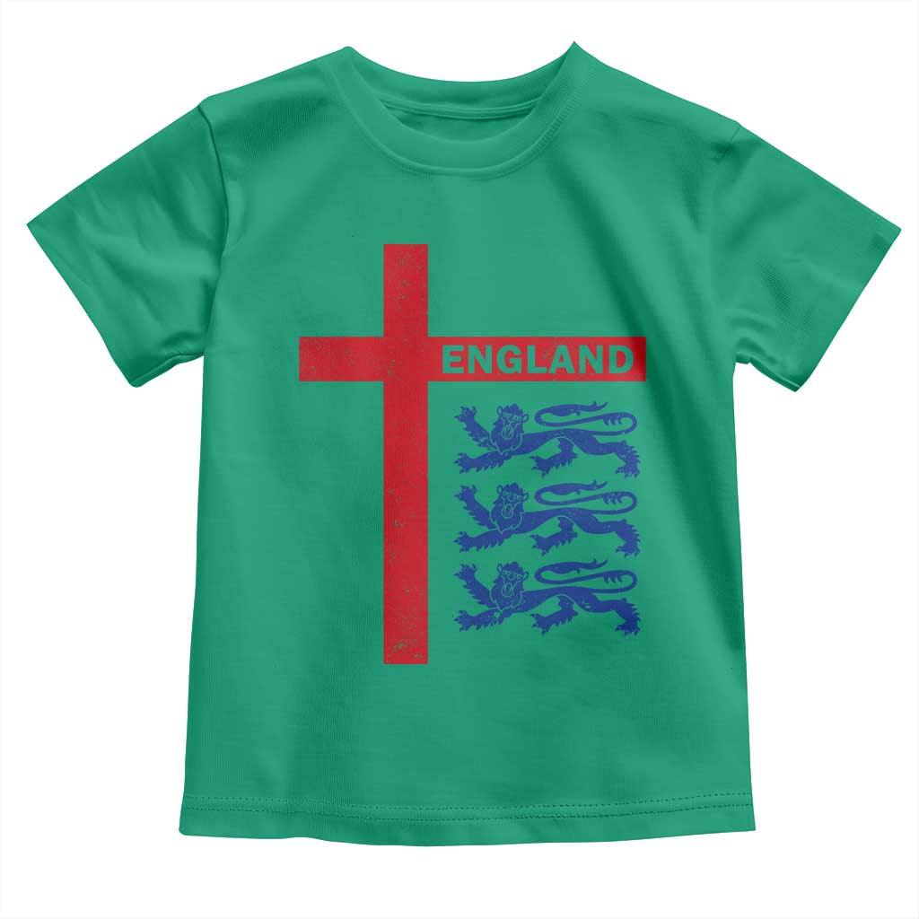 England Football St George Cross Three Lions Emblem Toddler T Shirt