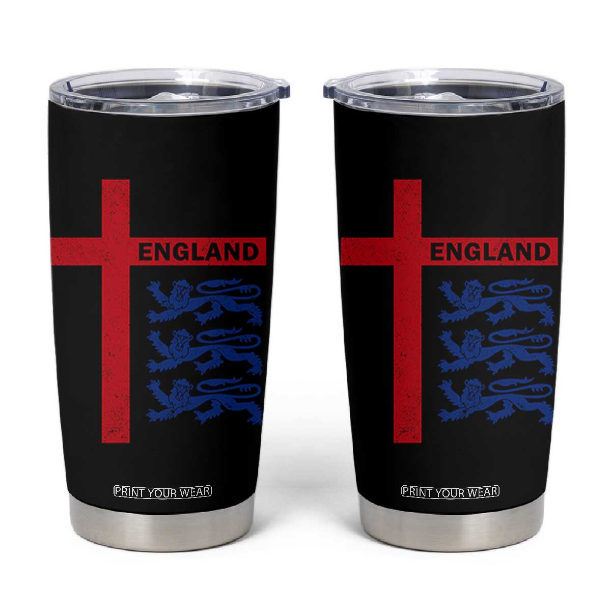 England Football St George Cross Three Lions Emblem Tumbler Cup